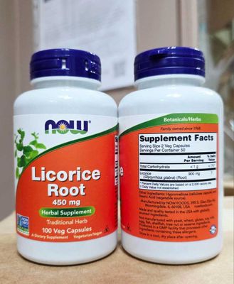 ДОСТАВКИ НЕТ Now корень солодки 450mg 100шт. 80 000 до 11/2026