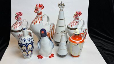 Фарфоровый штоф кувшин графин ссср ЛФЗ антиквариат