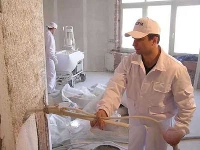 Механизированная штукатурка Ротбанд аппарат билан сувоқ | Бухара