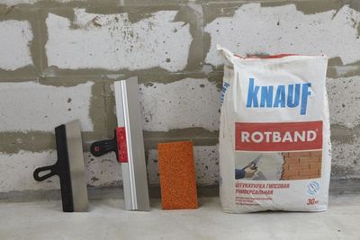 Аткос. Штукатурка из Родбанд и демонтажный работы. А так же Кладка