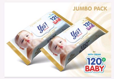 Jajji farzandlaringiz uchun nam salfetkalar 120 d