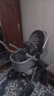 Серая коляска Kidilo