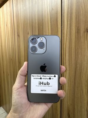 iphone 13pro 128gb, batareyka bilan krishka almashgan,displayda tochka
