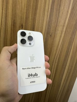iphone 16 pro silver 256 gb 99%