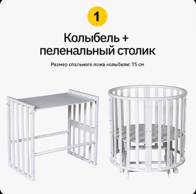 Детская кроватка трансформер растет вместе с вами