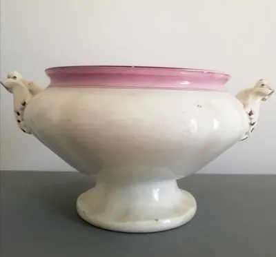 Супница Будянского фарфорового завода (Кузнецов) с редким клеймом