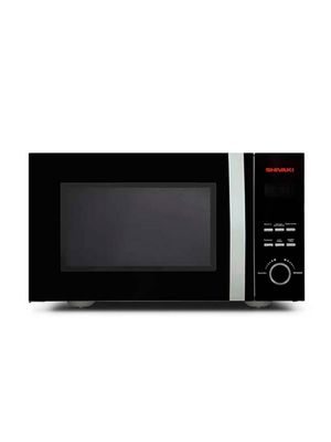 Микроволновая печь Shivaki MM20S02-B — Лаконичный чёрный стиль, 20 л