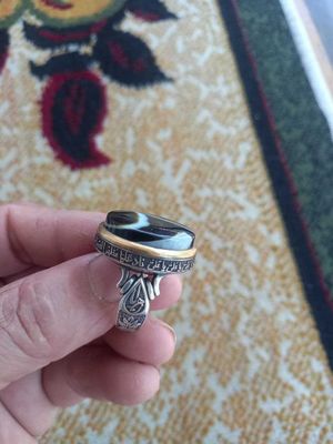 Мужской перстень из серебра с натуральным камнем