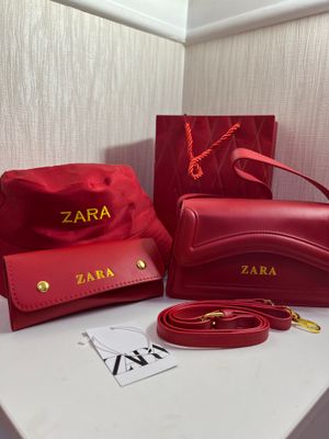 Подарочный набор, красная сумка, панамка, и другие