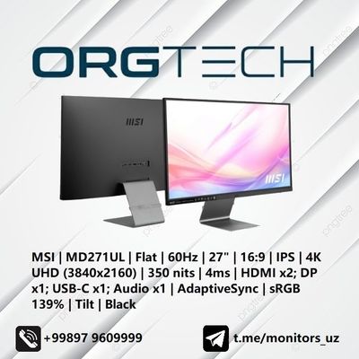 [NEW] монитор MSI MD271UL IPS 4K USB-C