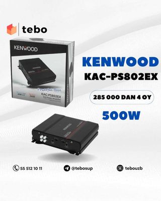 KENWOOD 500W KAC-PS802EX ovoz kuchaytirgichlari Muddatli to'lovga