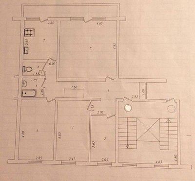 Продается 4х-ком. 94м2 Франц.планировка на ул. Сайхун/ЗАГС