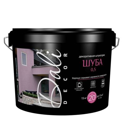 Штукатурка фасадная "Шуба" 0,5 ведро 15 кг Dali-Decor