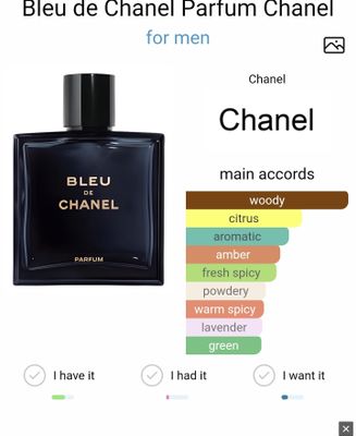 Bleu de chanel  paris