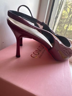 Модные туфли В трендовом бордовом цвете