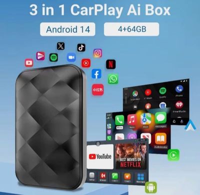 3 in 1 CarPlay Carlink Carbox AI Box