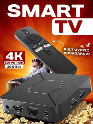 Смарт приставка Q5 Smart tv box Android TV