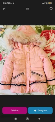 kurtka qishgi, куртка, qizlar uchun,astarli,pushti