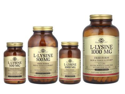 Solgar L-лизин L-Lysine Солгар л-лизин л-лезин 500 мг и 1000 мг
