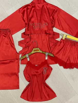 Атласная пижама для женщин, домашний комплект 4,