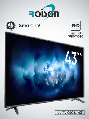 Продам телевизор ROISON 43" 340 BL SMART