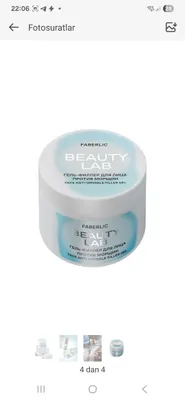 yuz uchun gel filler