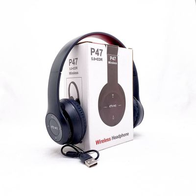 Naushnik Bluetooth P47 Gray/Red Black Gray/Blue
