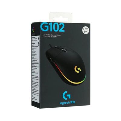 Logitech G102 LIGHTSYNC RGB 6 Button Gaming Mouse 8000 DPI Gaming Mous