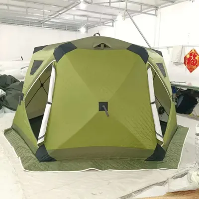 Зимняя трёх слойная шестиугольная, утеплённая палатка.3.5 3.5 .1.85