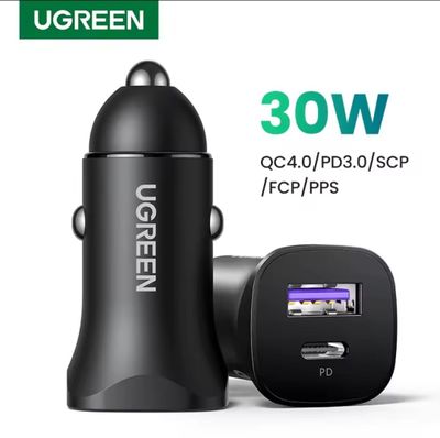 UGREEN 30W Fast Car Charger Зарядное устройство