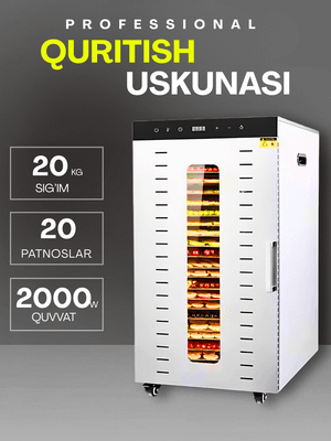 Sabzavot va mevalar uchun quritgich