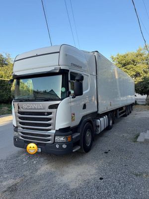 CKANIA R450 + SCHMITZ Реф прицеп Сотилади