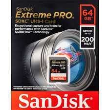 SanDisk 64GB Extreme PRO 200mb/s