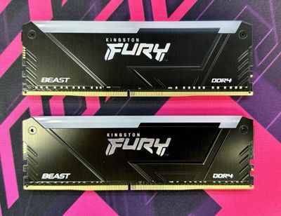 KINGSTON FURY DDR4 2x16 3200MHz б/у