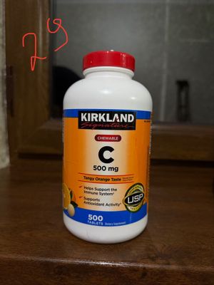 Kirkland Signature Chewable Vitamin C 500 mg, 500 таблеток для чего