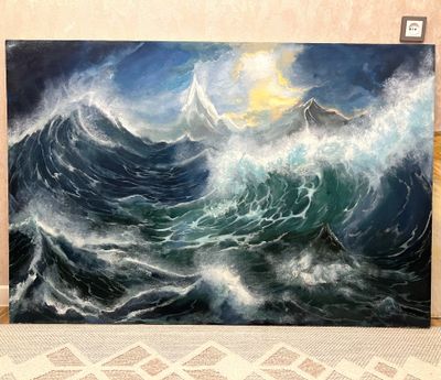 Продается картина "Морская стихия", размеры 150х100см