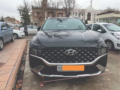 Продаётся автомобиль Hyundai Santa Fe 2021 г.в. цвет чёрный, 2.5л фулл