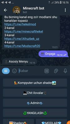 Telegram bot yasaymiz
