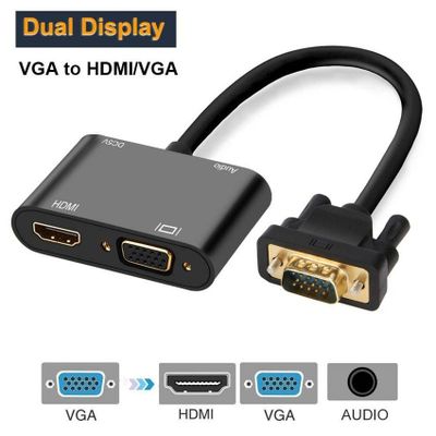 Конвертер 1×2 vga to hdmi и vga