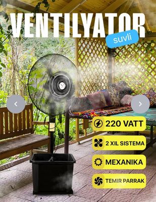 Suvli ventilator keldi