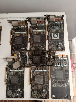 Видеокарта XFX RX470 запчаст донер