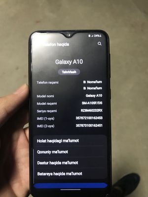 Samsung a10 edial