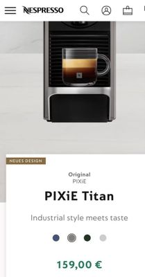 Кофемашинка Pixie Titan