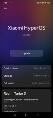 Redmi turbo 3 12gb ozu 256gb