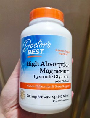 ДОСТАВКИ НЕТ Doctor's Best магний лизинат глицинат, 240шт.