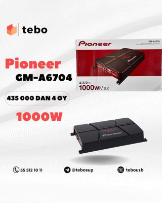 PIONEER 1000W GM-A6704 ovoz ko'targichlari Muddatli to'lovga