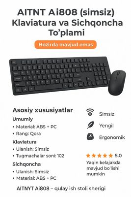 Klaviatura simsiz RF2.4Ghz