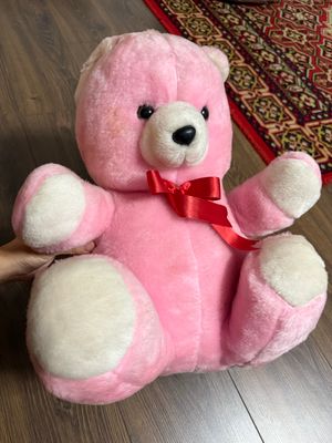 мягкая игрушка, розовый медвежонок