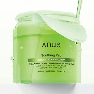 Пэды с азелаиновой кислотой Anua Azelaic Acid 10 Hyaluron Redness Soothing Pad