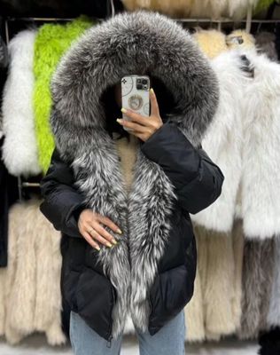 Пуховик натуральный мех